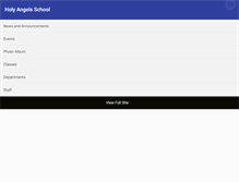 Tablet Screenshot of holyangelsschool.org